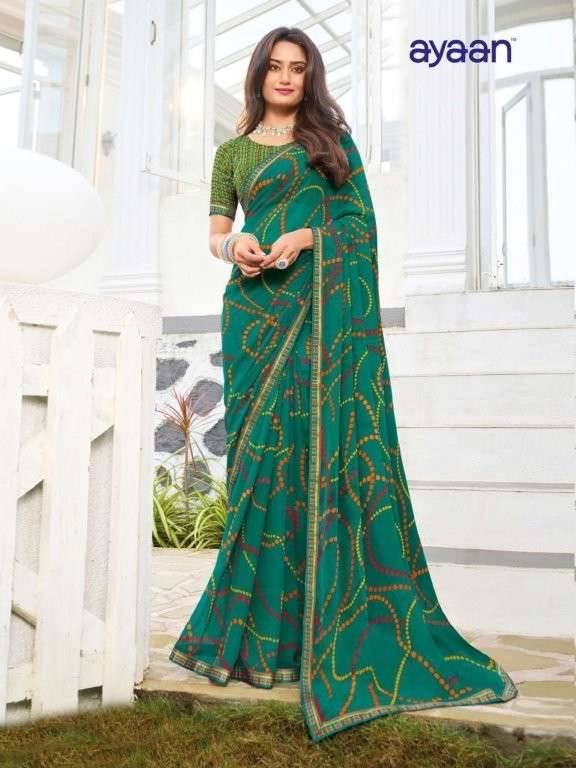 Maruti By Ayaan 01 To 17 Series Indian Traditional Wear Collection Beautiful Stylish Fancy Colorful Party Wear & Occasional Wear Georgette Sarees At Wholesale Price