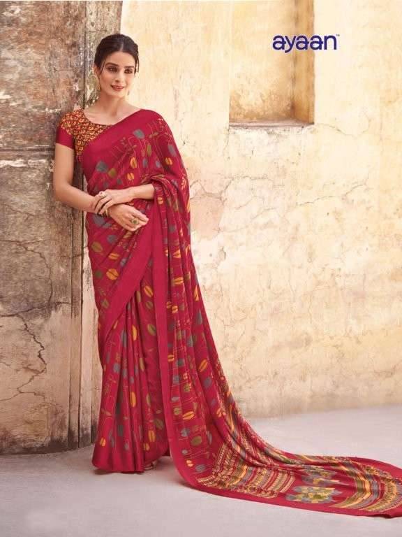 Kunti By Ayaan 01 To 12 Series Indian Traditional Wear Collection Beautiful Stylish Fancy Colorful Party Wear & Occasional Wear Georgette Sarees At Wholesale Price