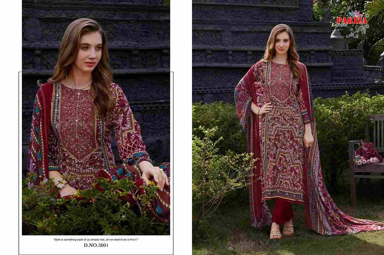 Nawazish Vol-05 By Pakiza Prints 5001 To 5004 Series Beautiful Festive Suits Stylish Fancy Colorful Party Wear & Occasional Wear Rayon Print Dresses At Wholesale Price