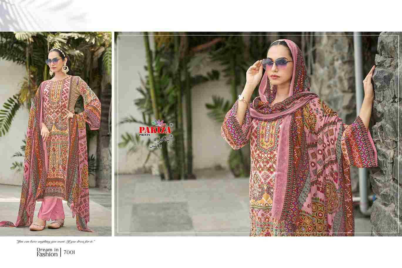 Nawazish Vol-07 By Pakiza Prints 7001 To 7004 Series Beautiful Festive Suits Stylish Fancy Colorful Party Wear & Occasional Wear Rayon Print Dresses At Wholesale Price
