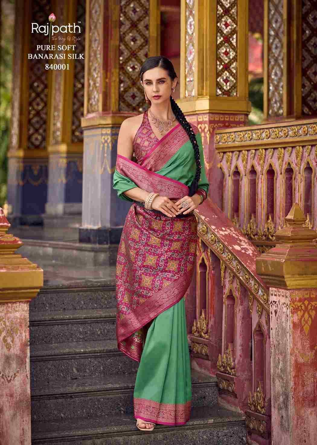 Kia Silk By Rajpath 840001 To 840010 Series Indian Traditional Wear Collection Beautiful Stylish Fancy Colorful Party Wear & Occasional Wear Soft Silk Sarees At Wholesale Price