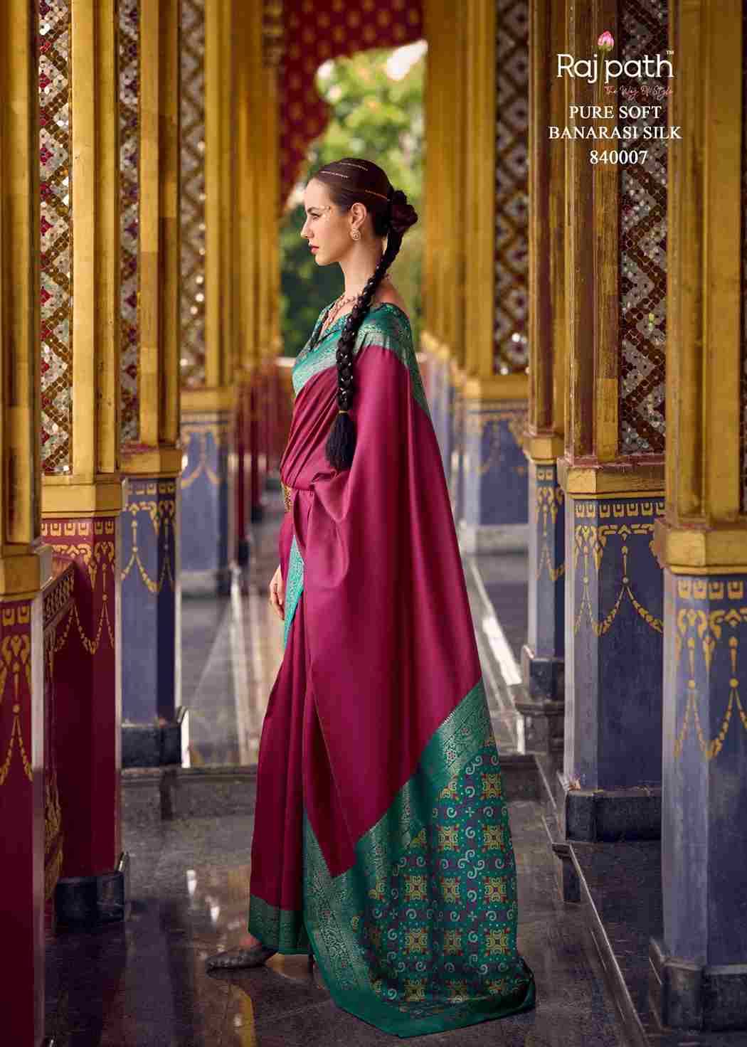Kia Silk By Rajpath 840001 To 840010 Series Indian Traditional Wear Collection Beautiful Stylish Fancy Colorful Party Wear & Occasional Wear Soft Silk Sarees At Wholesale Price