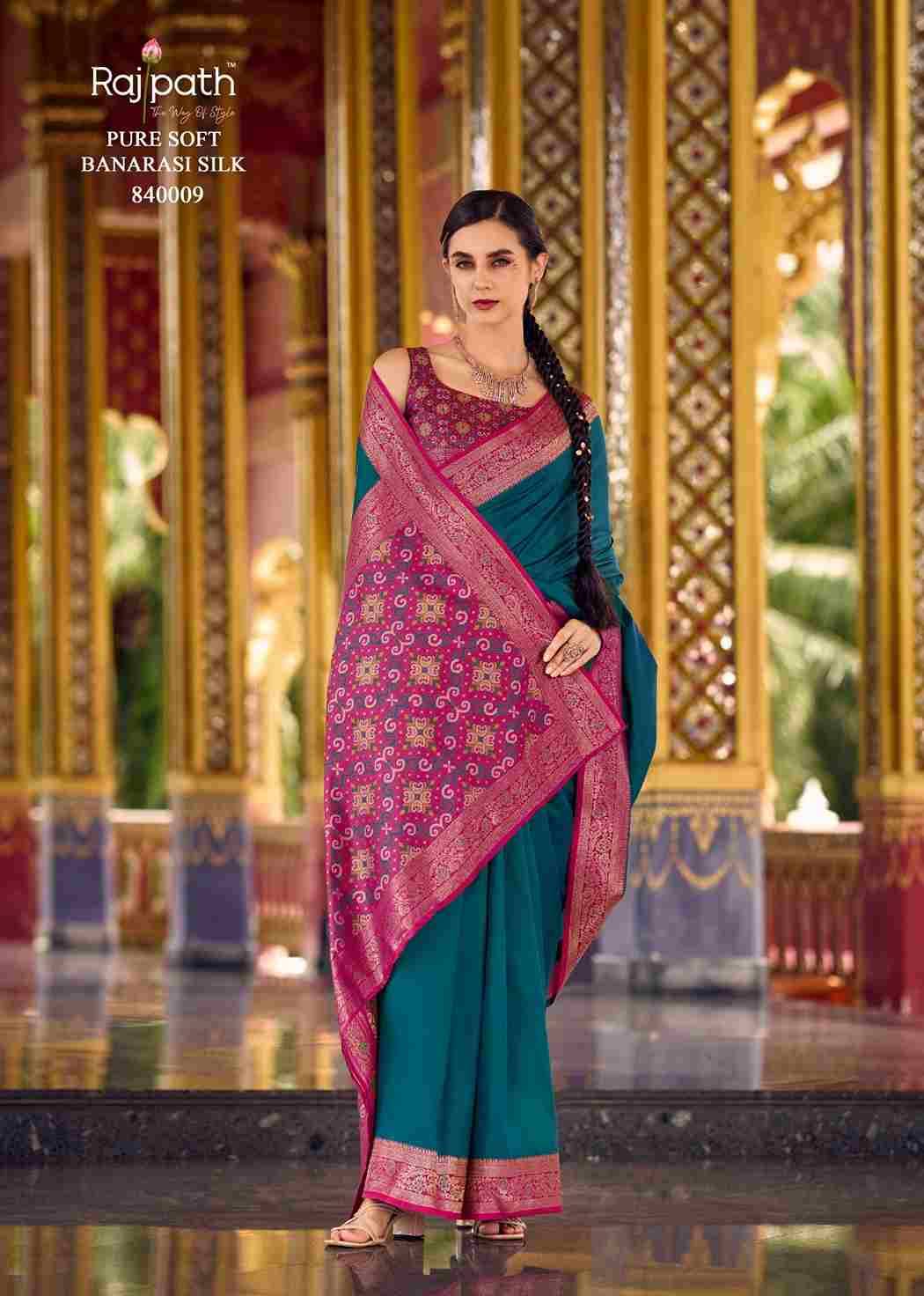 Kia Silk By Rajpath 840001 To 840010 Series Indian Traditional Wear Collection Beautiful Stylish Fancy Colorful Party Wear & Occasional Wear Soft Silk Sarees At Wholesale Price
