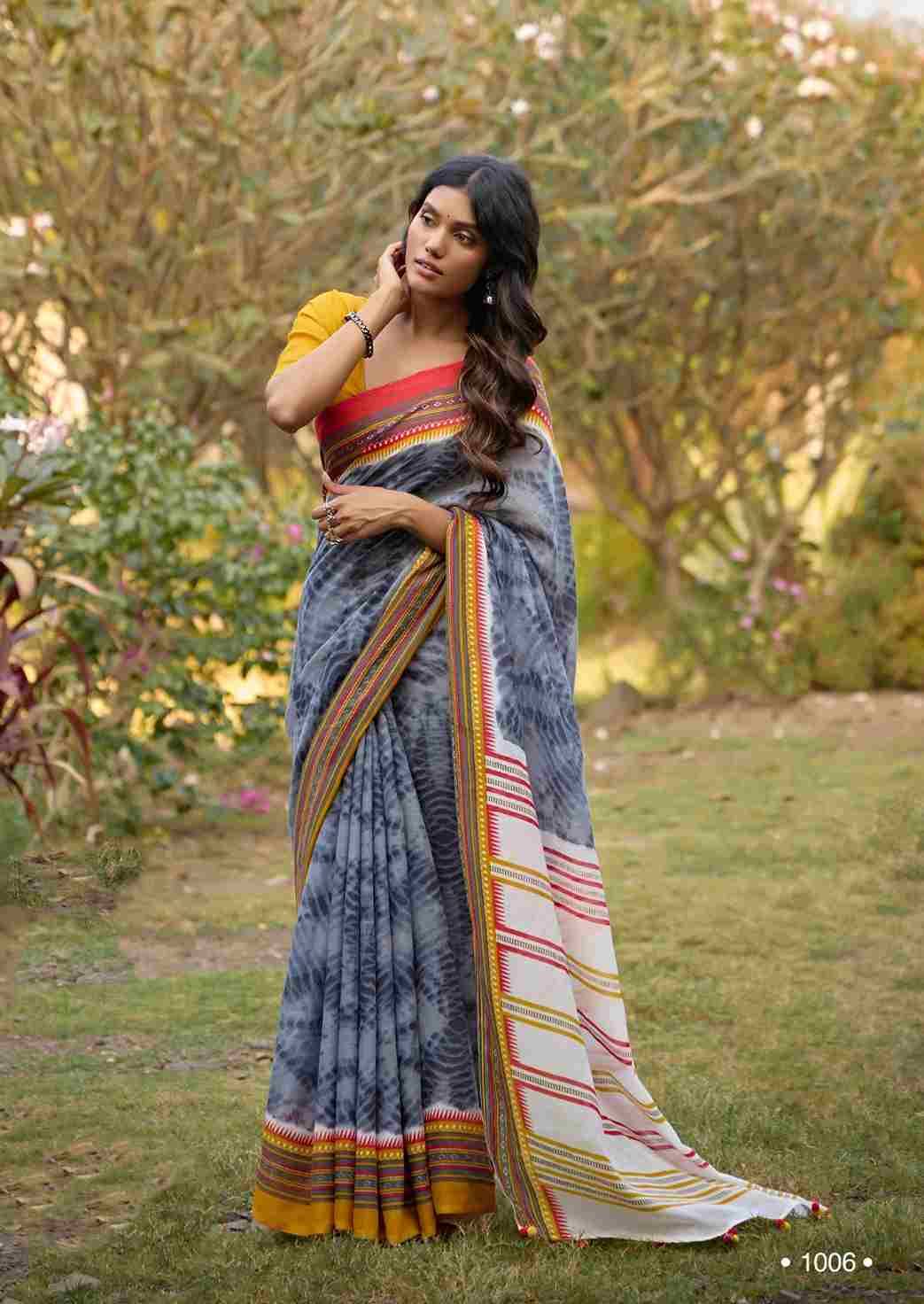 Darshana By Sr 1001 To 1010 Series Indian Traditional Wear Collection Beautiful Stylish Fancy Colorful Party Wear & Occasional Wear Pure Linen Sarees At Wholesale Price