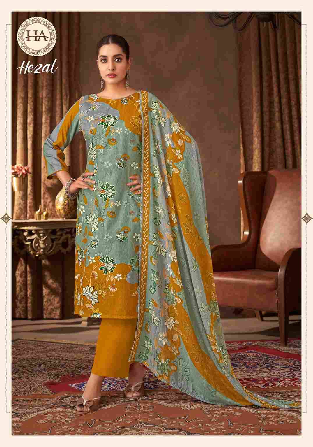 Hezal By Harshit Fashion Hub 1909-001 To 1909-006 Series Beautiful Festive Suits Stylish Fancy Colorful Casual Wear & Ethnic Wear Pure Viscose Rayon Dresses At Wholesale Price