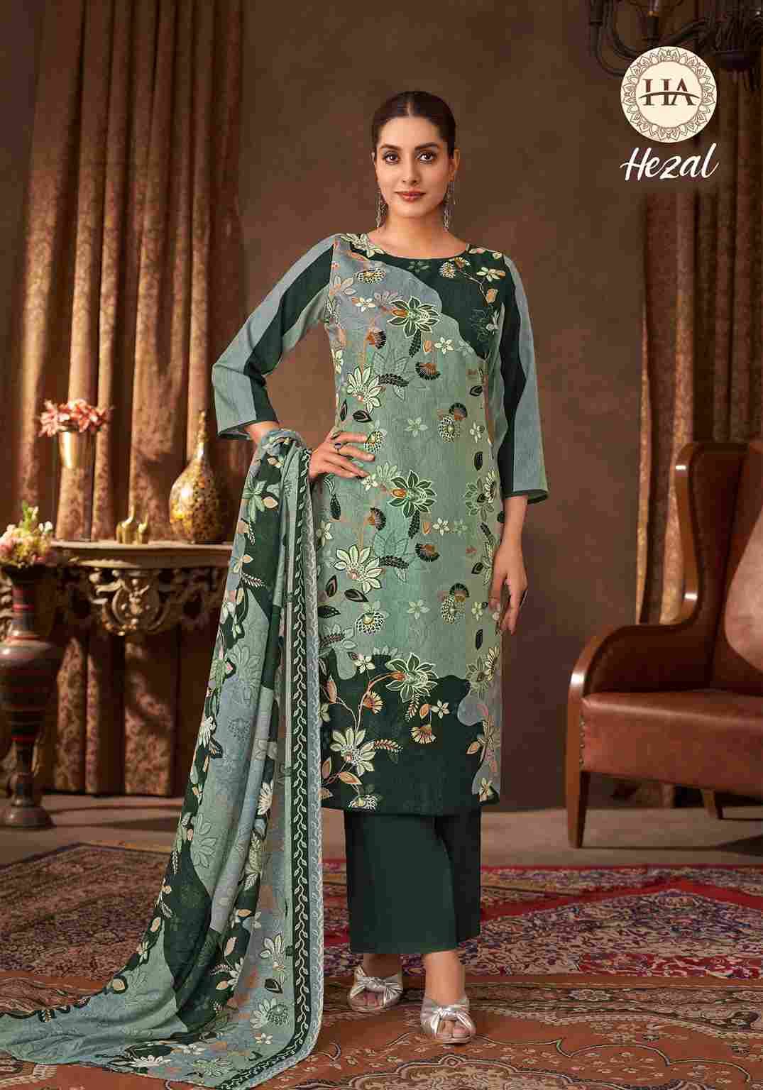 Hezal By Harshit Fashion Hub 1909-001 To 1909-006 Series Beautiful Festive Suits Stylish Fancy Colorful Casual Wear & Ethnic Wear Pure Viscose Rayon Dresses At Wholesale Price