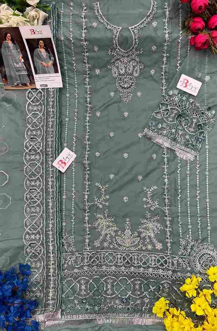 Bilqis 164 Colours Vol-4 By Bilqis 164-K To 164-N Series Beautiful Pakistani Suits Stylish Fancy Colorful Party Wear & Occasional Wear Organza Embroidery Dresses At Wholesale Price