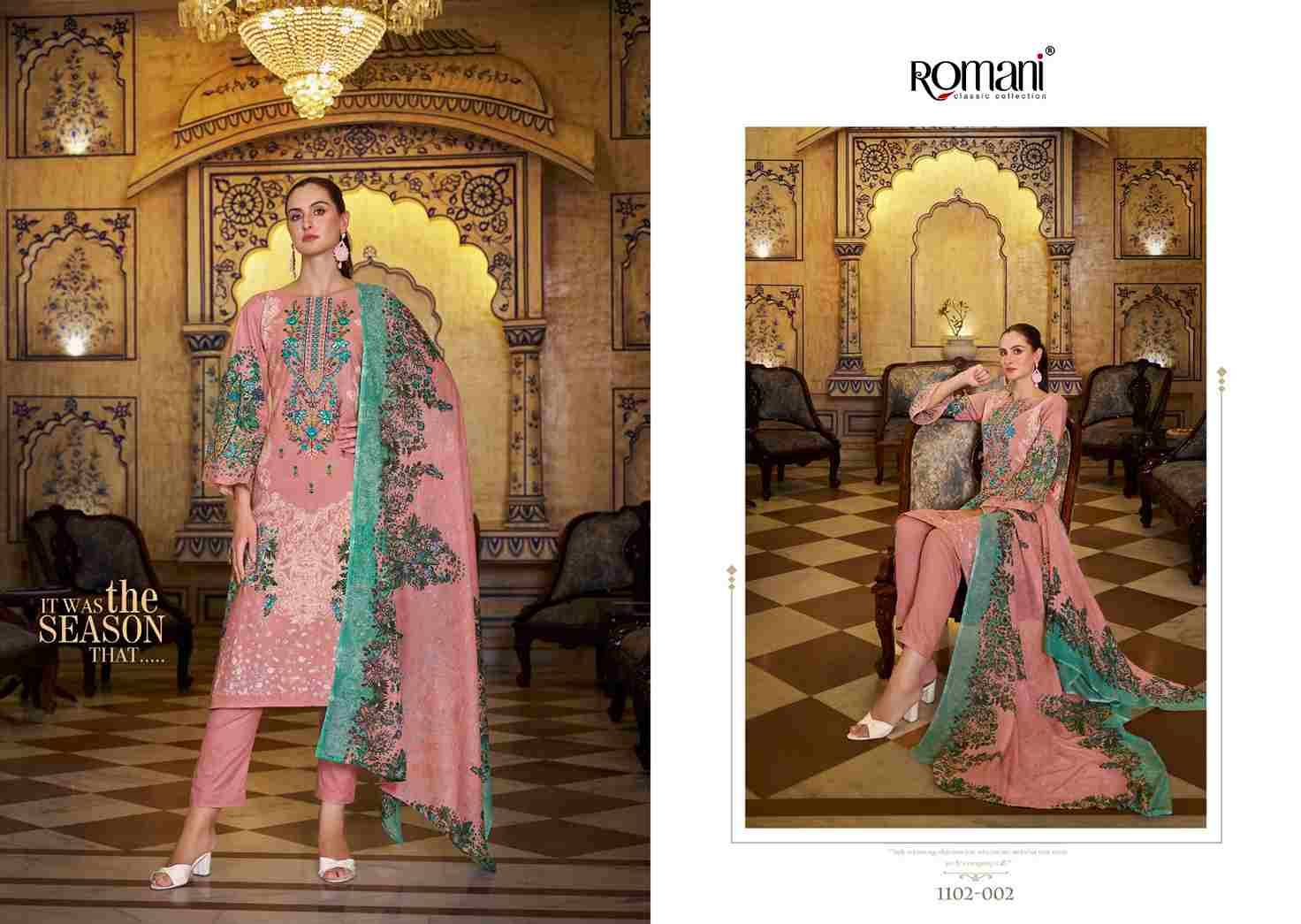 Aarzu Vol-18 By Romani 1102-001 To 1102-008 Series Beautiful Festive Suits Stylish Fancy Colorful Casual Wear & Ethnic Wear Soft Cotton Print Dresses At Wholesale Price