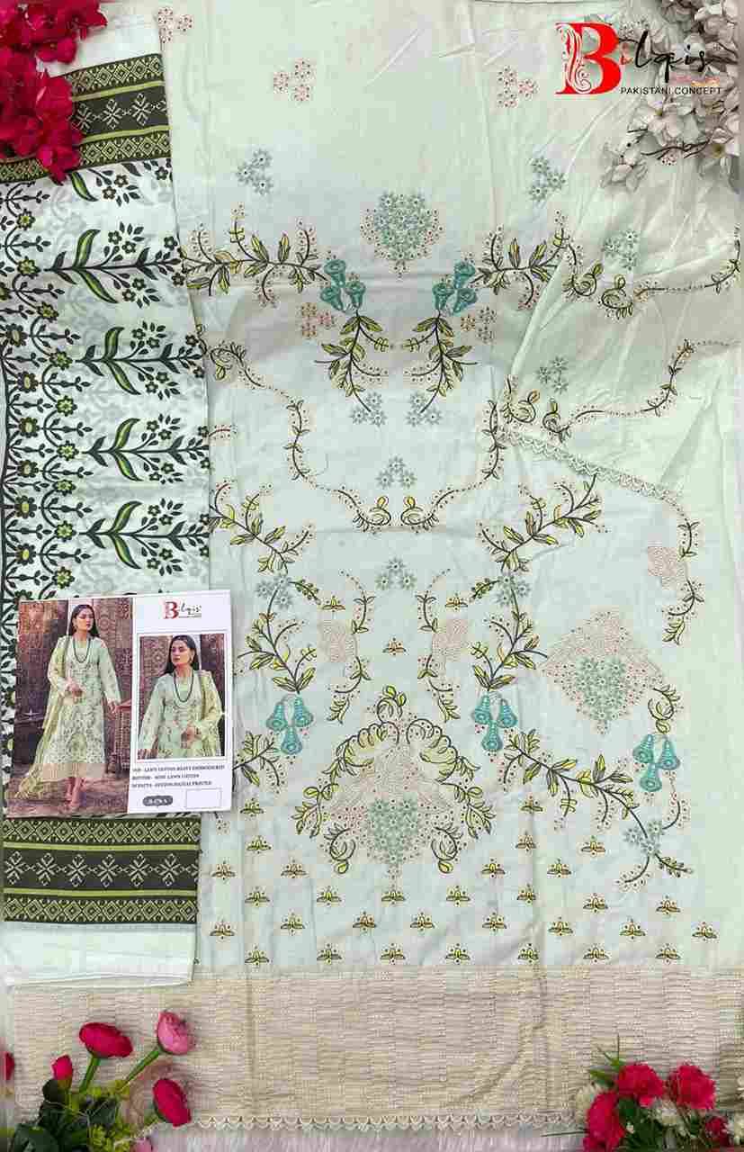 Bilqis 176 Colours By Bilqis 176-A To 176-D Series Beautiful Pakistani Suits Stylish Fancy Colorful Party Wear & Occasional Wear Cotton Lawn Embroidery Dresses At Wholesale Price