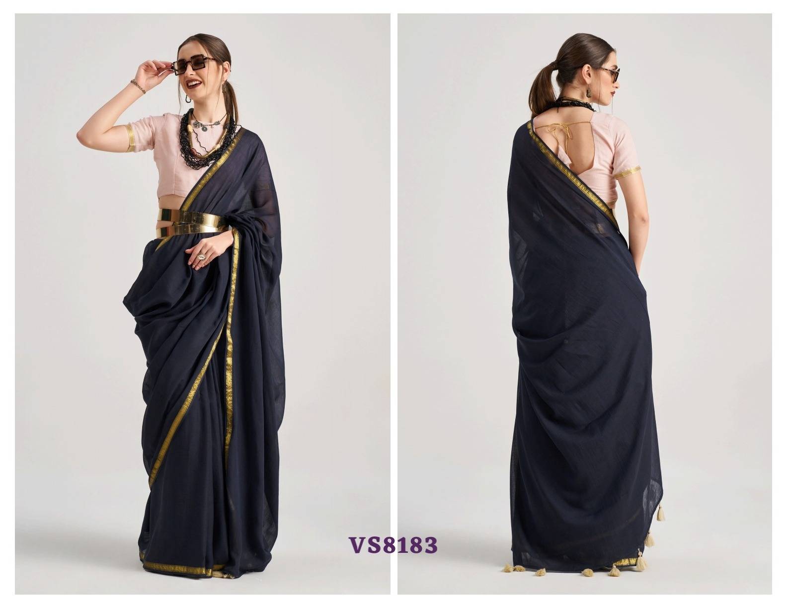 Hues And Flow By Mono Poley 8183 To 8191 Series Indian Traditional Wear Collection Beautiful Stylish Fancy Colorful Party Wear & Occasional Wear Viscose Sarees At Wholesale Price