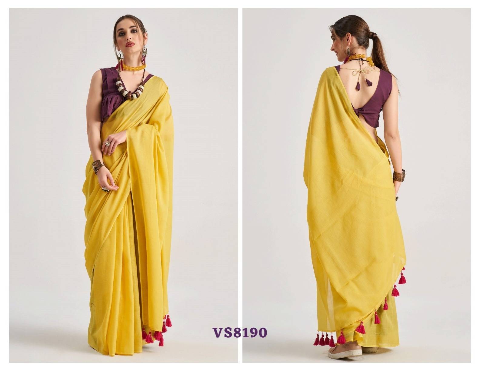 Hues And Flow By Mono Poley 8183 To 8191 Series Indian Traditional Wear Collection Beautiful Stylish Fancy Colorful Party Wear & Occasional Wear Viscose Sarees At Wholesale Price