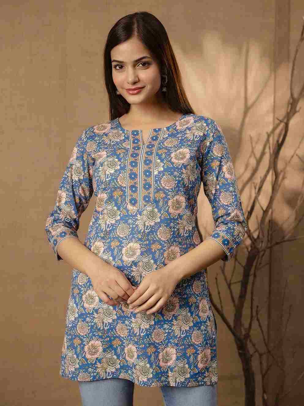 Blush Vol-5 By Kaamiri 01 To 06 Series Designer Stylish Fancy Colorful Beautiful Party Wear & Ethnic Wear Collection Cotton Printed Tops At Wholesale Price