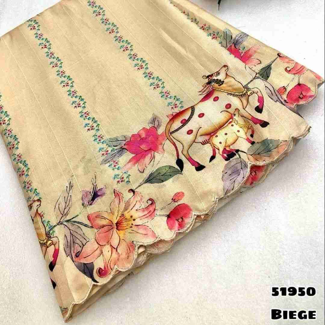 51950 By Fashid Wholesale 51950-A To 51950-C Series Indian Traditional Wear Collection Beautiful Stylish Fancy Colorful Party Wear & Occasional Wear Tussar Silk Sarees At Wholesale Price