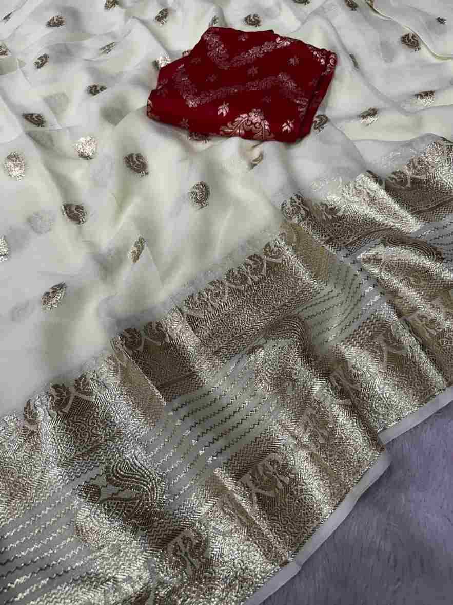 Lining Mor By Fashid Wholesale 01 To 05 Series Indian Traditional Wear Collection Beautiful Stylish Fancy Colorful Party Wear & Occasional Wear Viscose Georgette Sarees At Wholesale Price