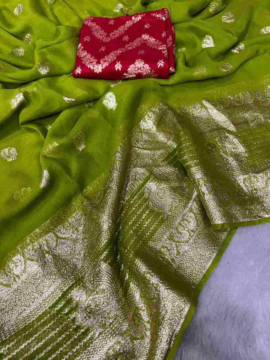 Lining Mor By Fashid Wholesale 01 To 05 Series Indian Traditional Wear Collection Beautiful Stylish Fancy Colorful Party Wear & Occasional Wear Viscose Georgette Sarees At Wholesale Price