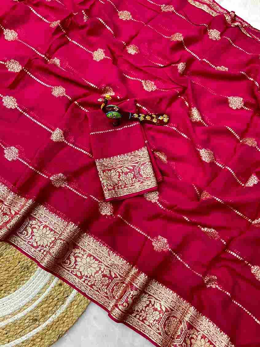 Radhika By Fashid Wholesale 01 To 08 Series Indian Traditional Wear Collection Beautiful Stylish Fancy Colorful Party Wear & Occasional Wear Viscose Georgette Sarees At Wholesale Price
