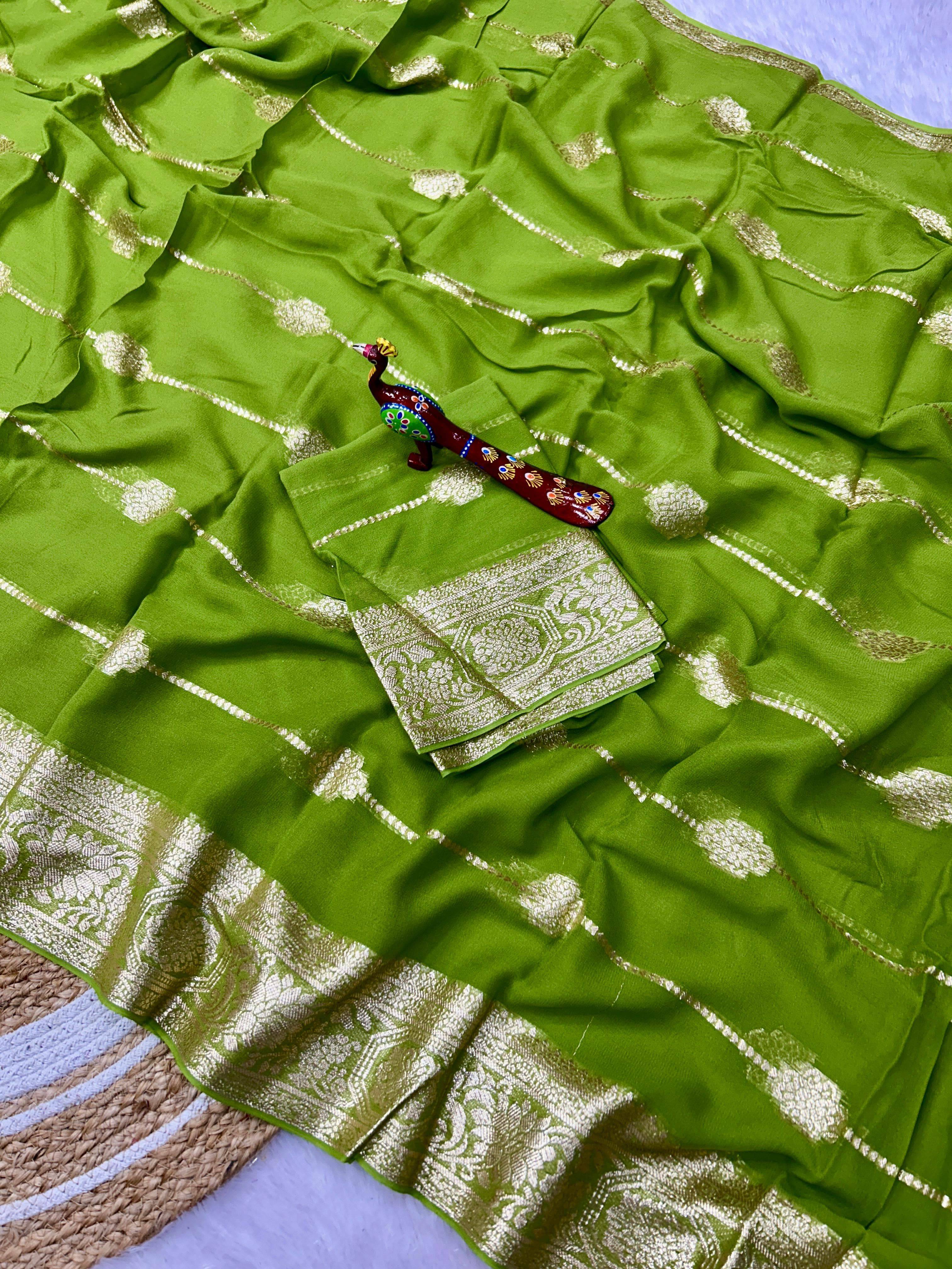 Radhika By Fashid Wholesale 01 To 08 Series Indian Traditional Wear Collection Beautiful Stylish Fancy Colorful Party Wear & Occasional Wear Viscose Georgette Sarees At Wholesale Price