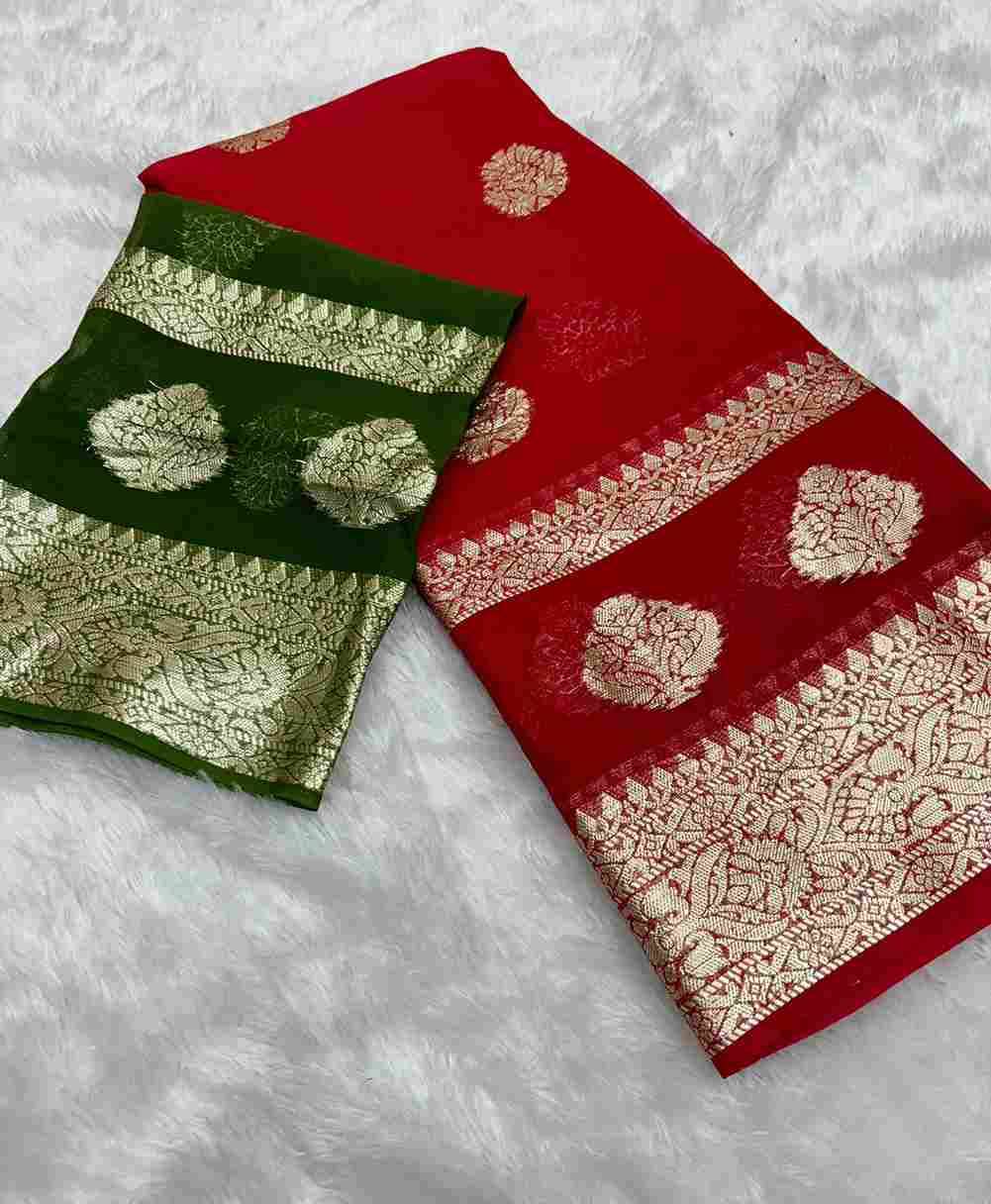 Anu By Fashid Wholesale 01 To 12 Series Indian Traditional Wear Collection Beautiful Stylish Fancy Colorful Party Wear & Occasional Wear Viscose Georgette Sarees At Wholesale Price