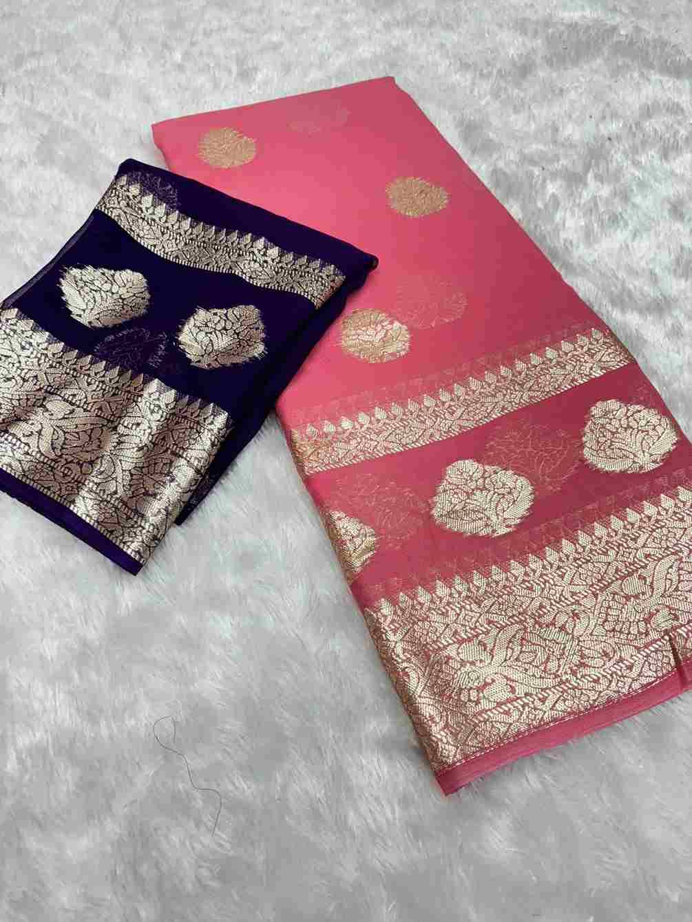 Anu By Fashid Wholesale 01 To 12 Series Indian Traditional Wear Collection Beautiful Stylish Fancy Colorful Party Wear & Occasional Wear Viscose Georgette Sarees At Wholesale Price