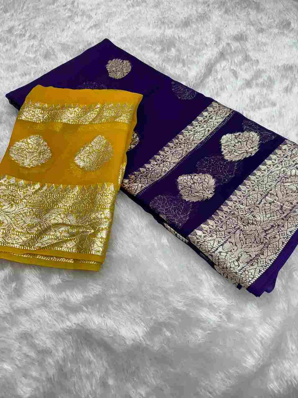Anu By Fashid Wholesale 01 To 12 Series Indian Traditional Wear Collection Beautiful Stylish Fancy Colorful Party Wear & Occasional Wear Viscose Georgette Sarees At Wholesale Price