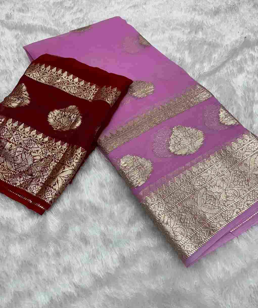 Anu By Fashid Wholesale 01 To 12 Series Indian Traditional Wear Collection Beautiful Stylish Fancy Colorful Party Wear & Occasional Wear Viscose Georgette Sarees At Wholesale Price