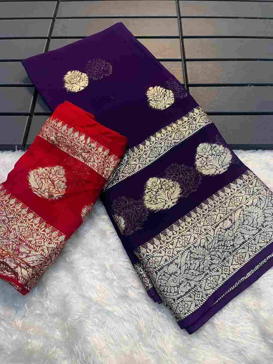 Anu By Fashid Wholesale 01 To 12 Series Indian Traditional Wear Collection Beautiful Stylish Fancy Colorful Party Wear & Occasional Wear Viscose Georgette Sarees At Wholesale Price