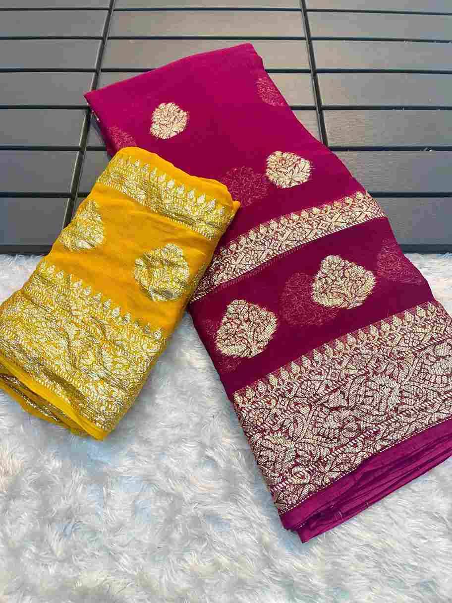 Anu By Fashid Wholesale 01 To 12 Series Indian Traditional Wear Collection Beautiful Stylish Fancy Colorful Party Wear & Occasional Wear Viscose Georgette Sarees At Wholesale Price