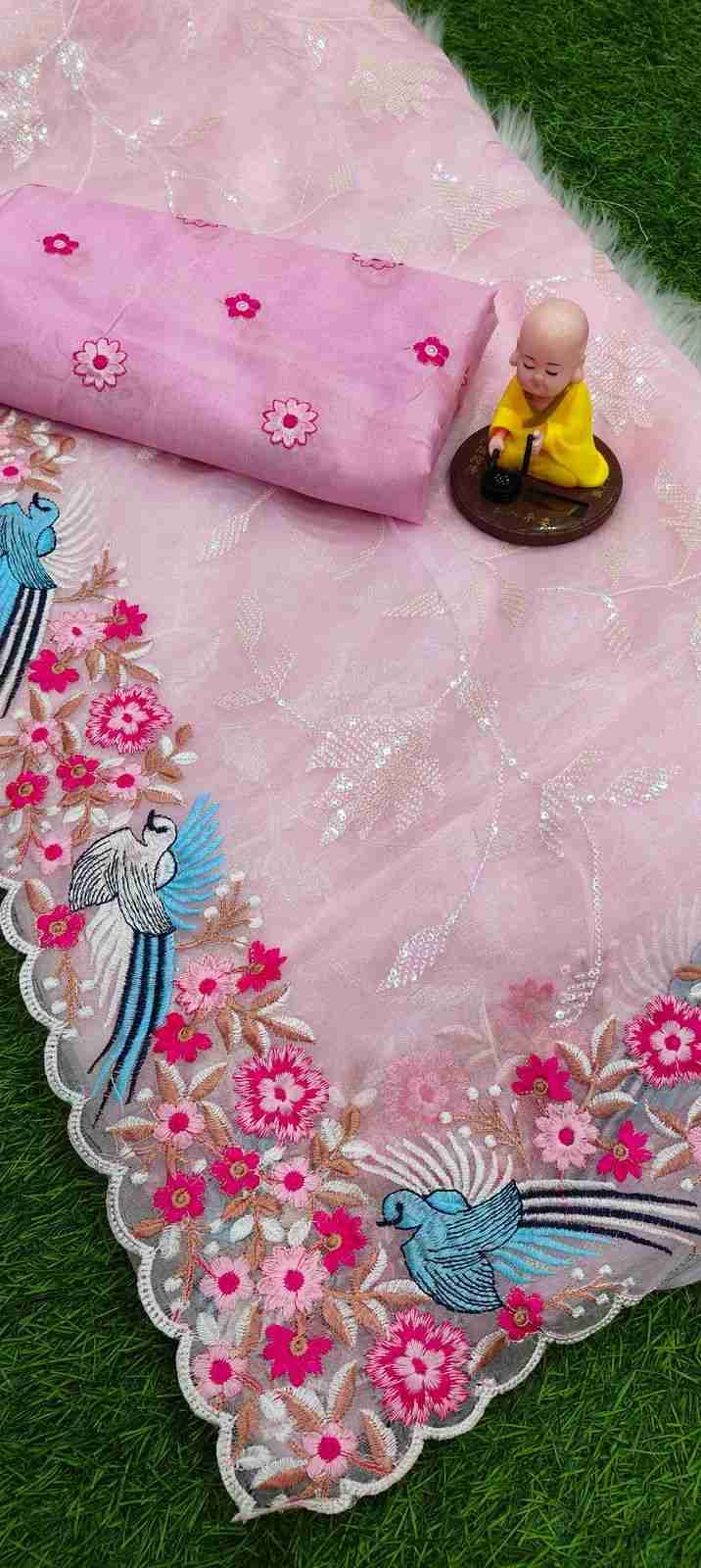Vs-Gulab By Fashid Wholesale 01 To 04 Series Indian Traditional Wear Collection Beautiful Stylish Fancy Colorful Party Wear & Occasional Wear Soft Organza Silk Sarees At Wholesale Price
