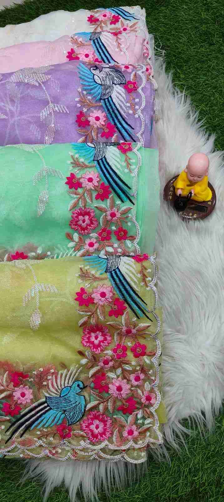 Vs-Gulab By Fashid Wholesale 01 To 04 Series Indian Traditional Wear Collection Beautiful Stylish Fancy Colorful Party Wear & Occasional Wear Soft Organza Silk Sarees At Wholesale Price