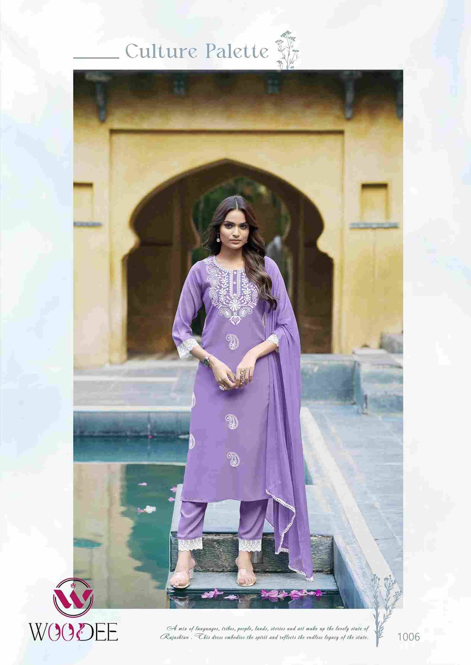 White Lotus By Woodee 1001 To 1006 Series Beautiful Festive Suits Colorful Stylish Fancy Casual Wear & Ethnic Wear Rayon Slub Dresses At Wholesale Price