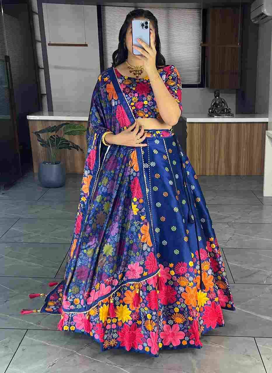 Gr-6134 By Fashid Wholesale 01 To 08 Series Navratri Wear Collection Beautiful Stylish Colorful Fancy Party Wear & Occasional Wear Art Silk Lehengas At Wholesale Price