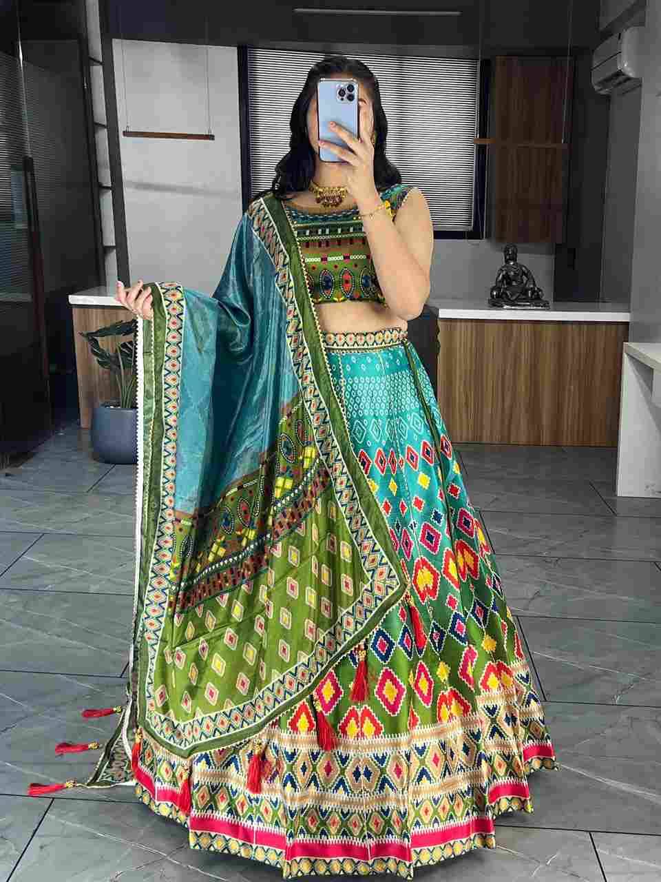 Gr-6134 By Fashid Wholesale 01 To 08 Series Navratri Wear Collection Beautiful Stylish Colorful Fancy Party Wear & Occasional Wear Art Silk Lehengas At Wholesale Price