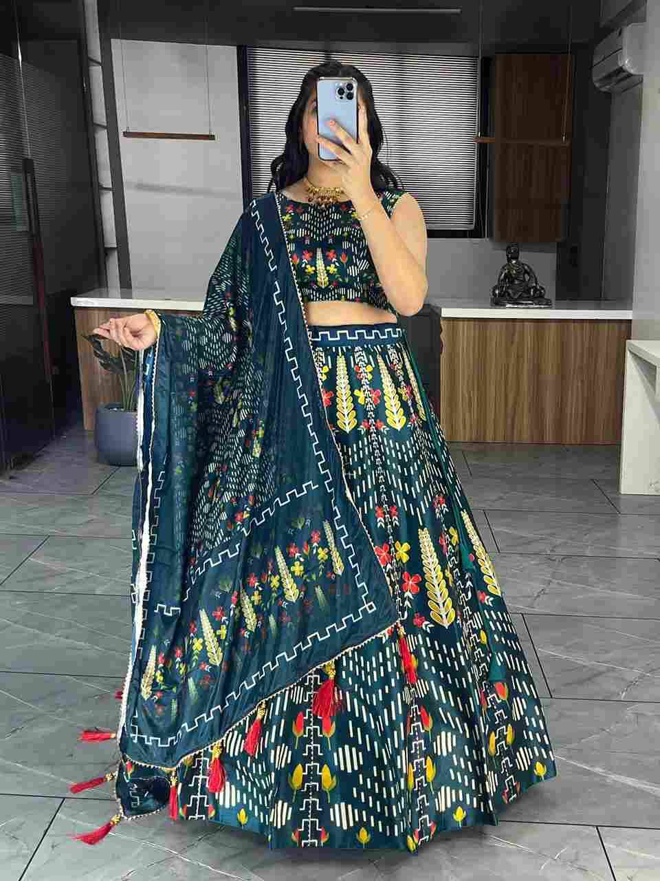 Gr-6134 By Fashid Wholesale 01 To 08 Series Navratri Wear Collection Beautiful Stylish Colorful Fancy Party Wear & Occasional Wear Art Silk Lehengas At Wholesale Price
