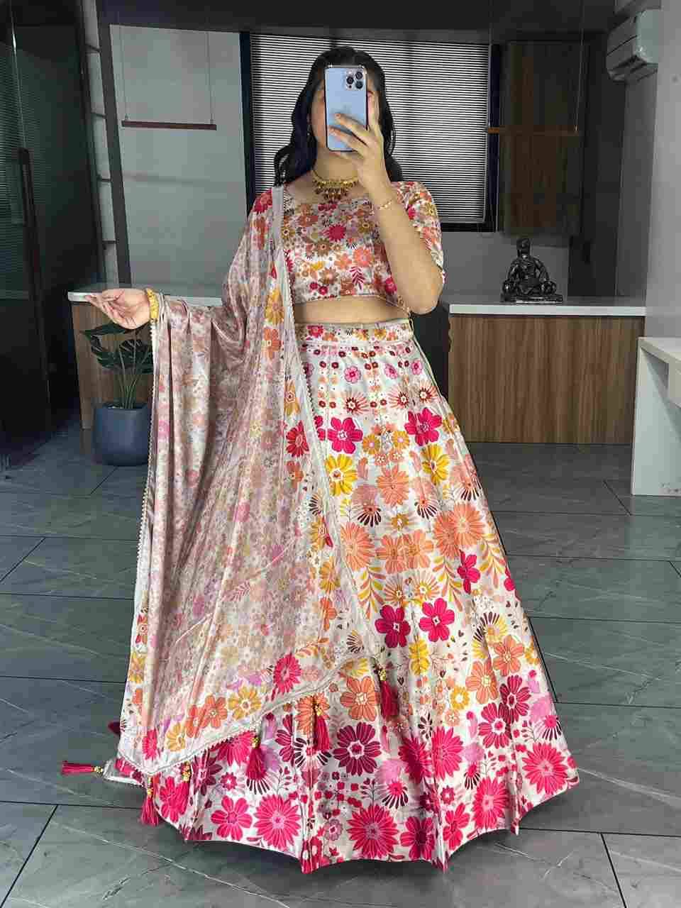 Gr-6134 By Fashid Wholesale 01 To 08 Series Navratri Wear Collection Beautiful Stylish Colorful Fancy Party Wear & Occasional Wear Art Silk Lehengas At Wholesale Price