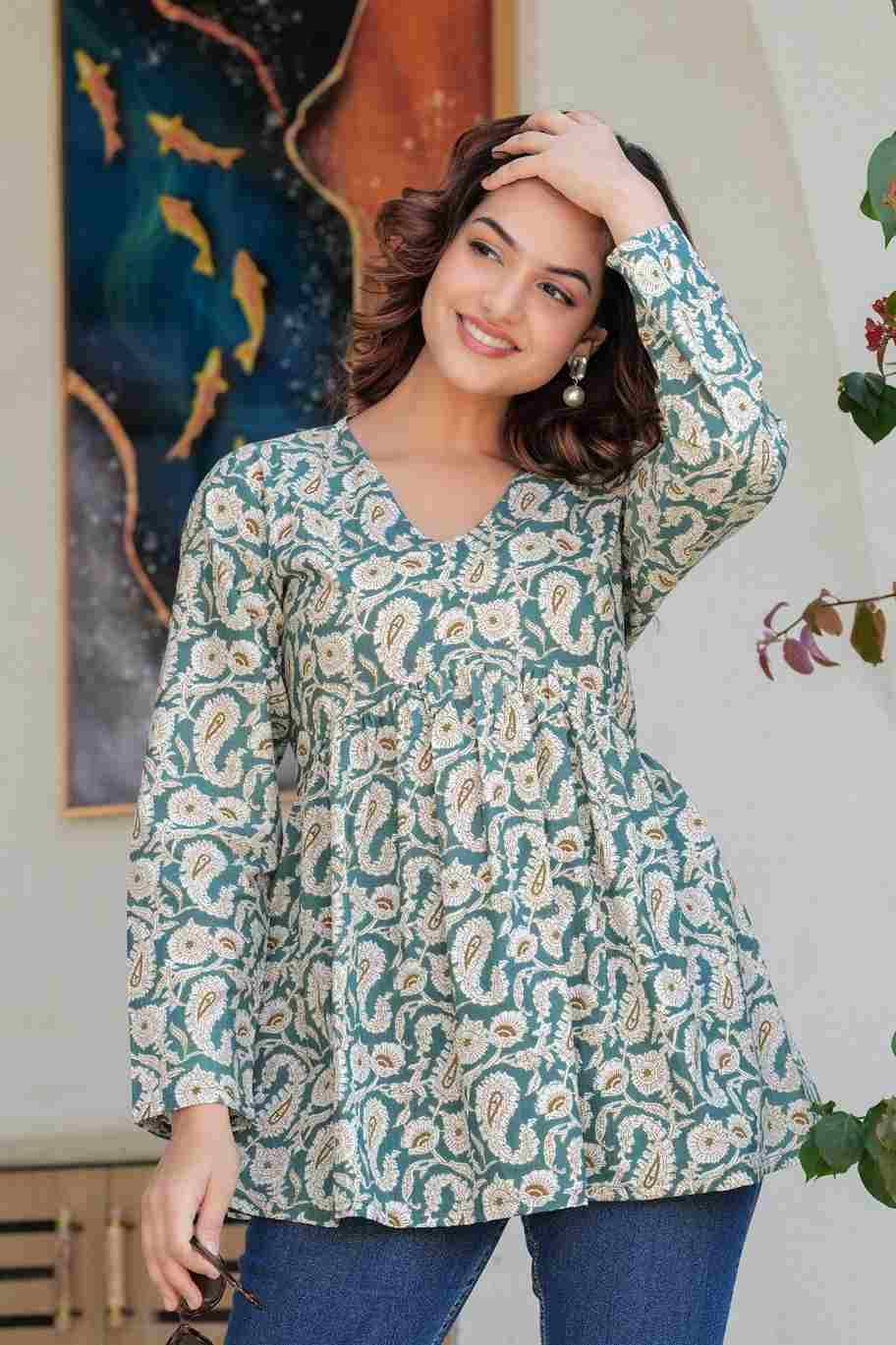 Kanika By Kaamiri 01 To 08 Series Designer Stylish Fancy Colorful Beautiful Party Wear & Ethnic Wear Collection Rayon Printed Tops At Wholesale Price