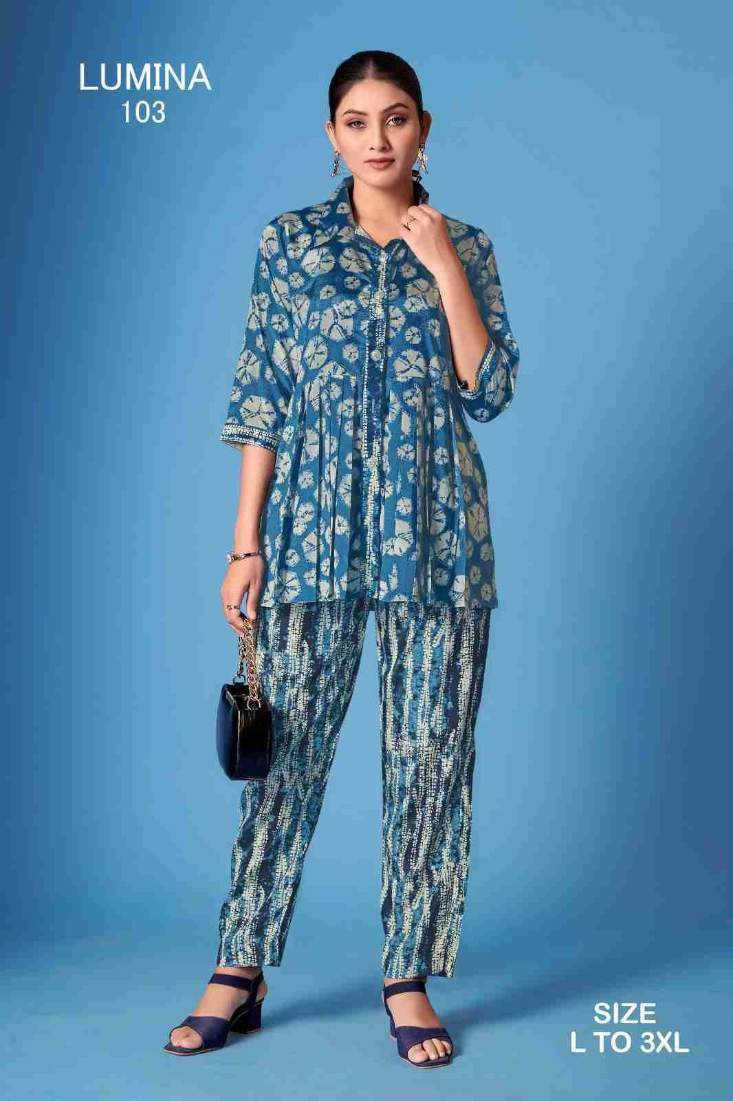 Lumina By Kaamiri 101 To 111 Series Designer Stylish Fancy Colorful Beautiful Party Wear & Ethnic Wear Collection Silk Co-Ord At Wholesale Price