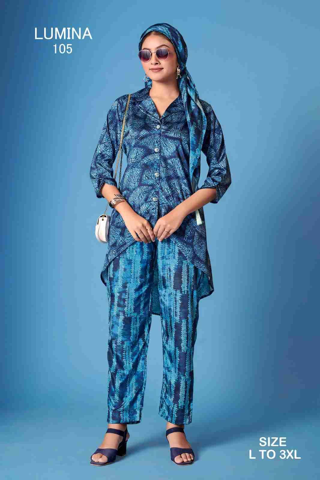 Lumina By Kaamiri 101 To 111 Series Designer Stylish Fancy Colorful Beautiful Party Wear & Ethnic Wear Collection Silk Co-Ord At Wholesale Price
