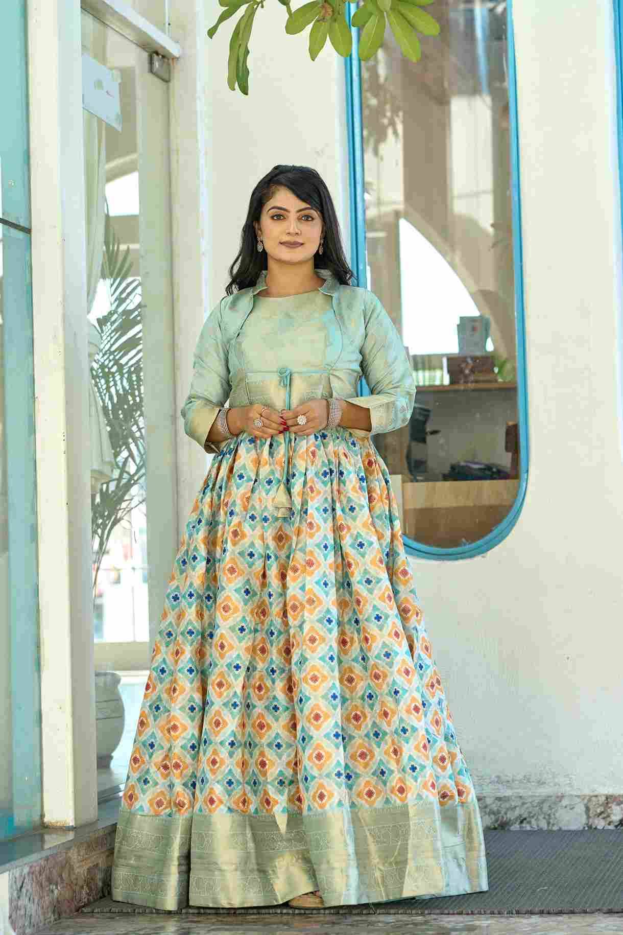 Gr-6153 By Fashid Wholesale 01 To 02 Series Beautiful Stylish Fancy Colorful Casual Wear & Ethnic Wear Soft Silk Gown At Wholesale Price