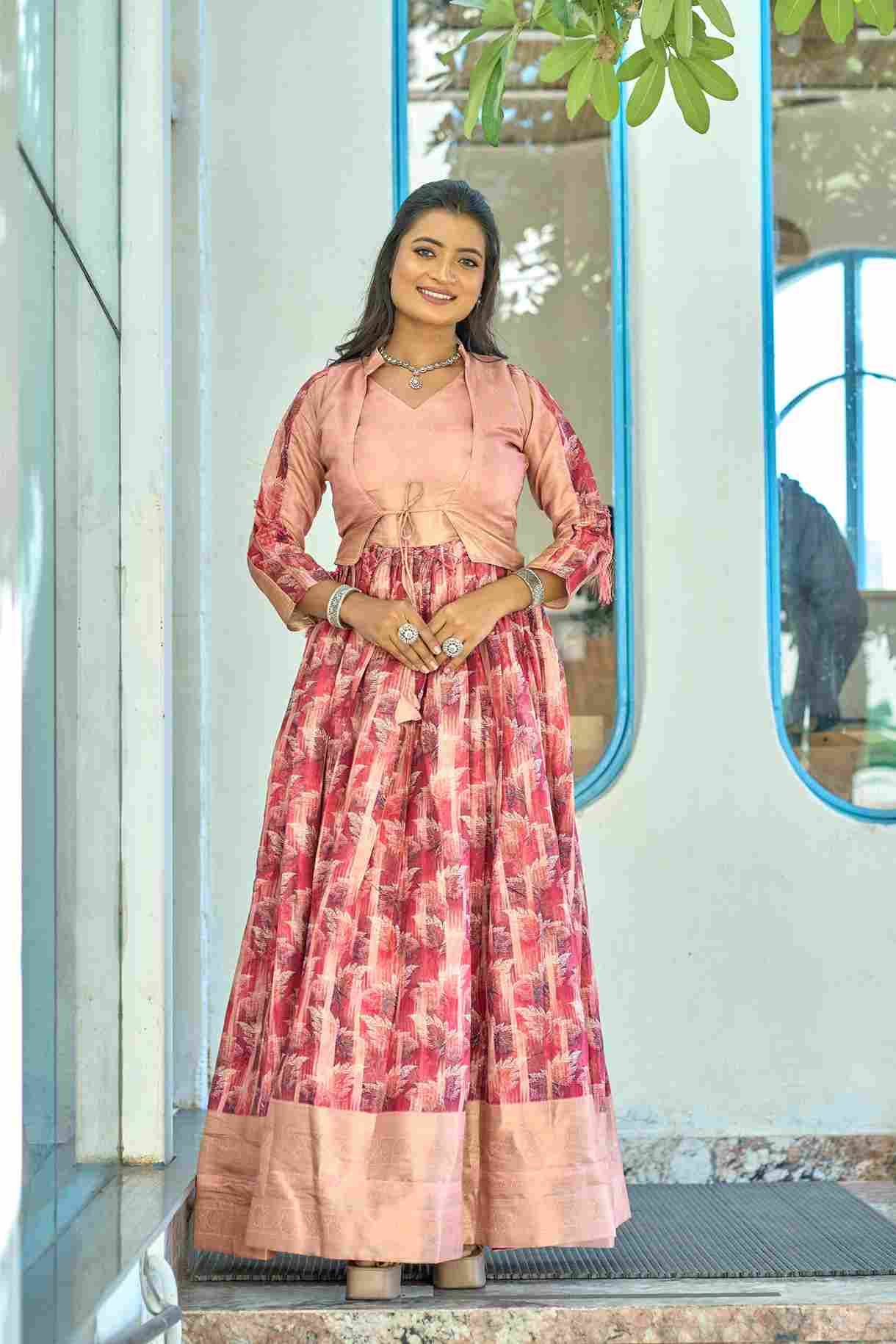 Gr-6153 By Fashid Wholesale 01 To 02 Series Beautiful Stylish Fancy Colorful Casual Wear & Ethnic Wear Soft Silk Gown At Wholesale Price