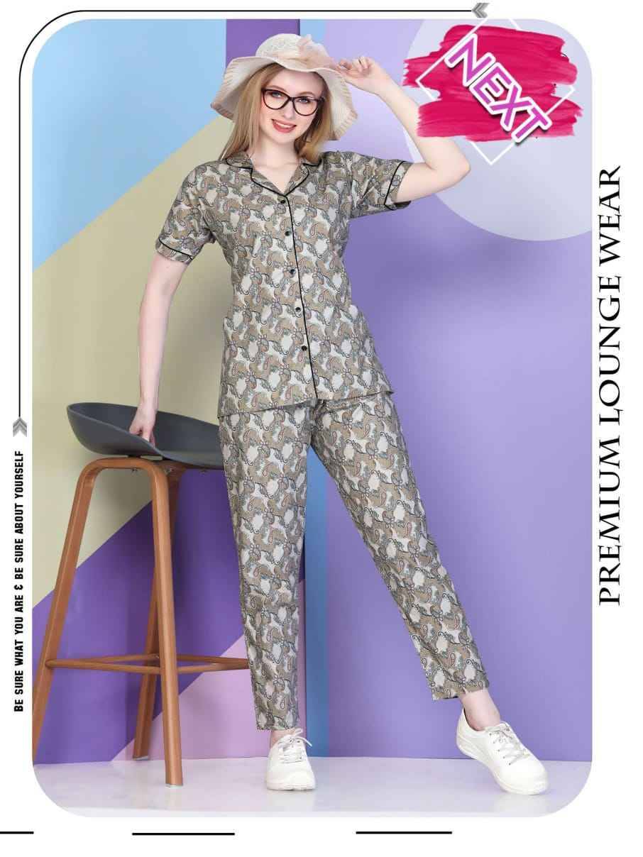 Vol-2596 By Kaamiri 2596-A To 2596-F Series Beautiful Stylish Fancy Colorful Casual Wear & Ethnic Wear Heavy Imported Night Suits At Wholesale Price