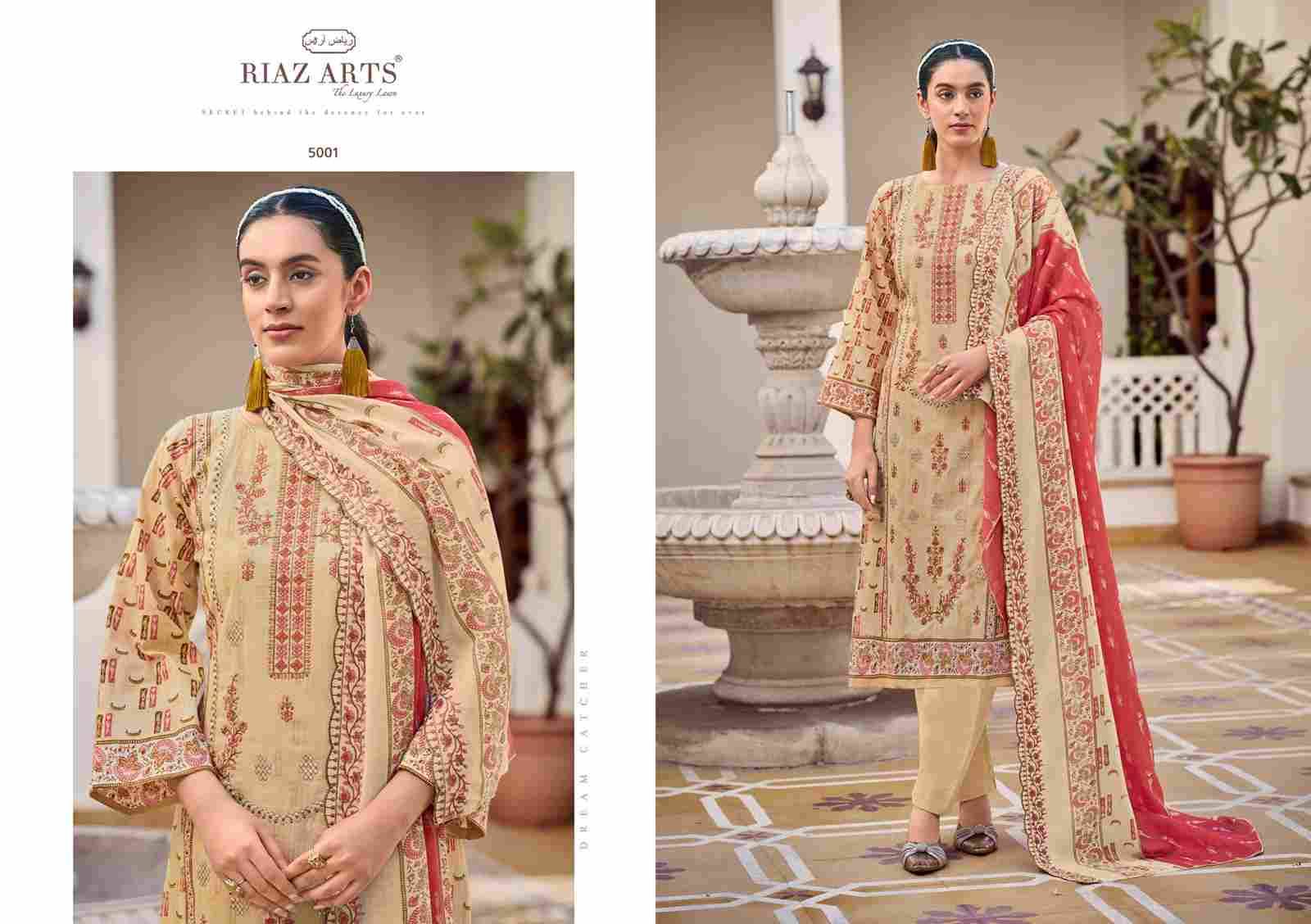 Chevron By Riaz Arts 5001 To 5006 Series Beautiful Festive Suits Stylish Fancy Colorful Casual Wear & Ethnic Wear Pure Cotton Print Dresses At Wholesale Price