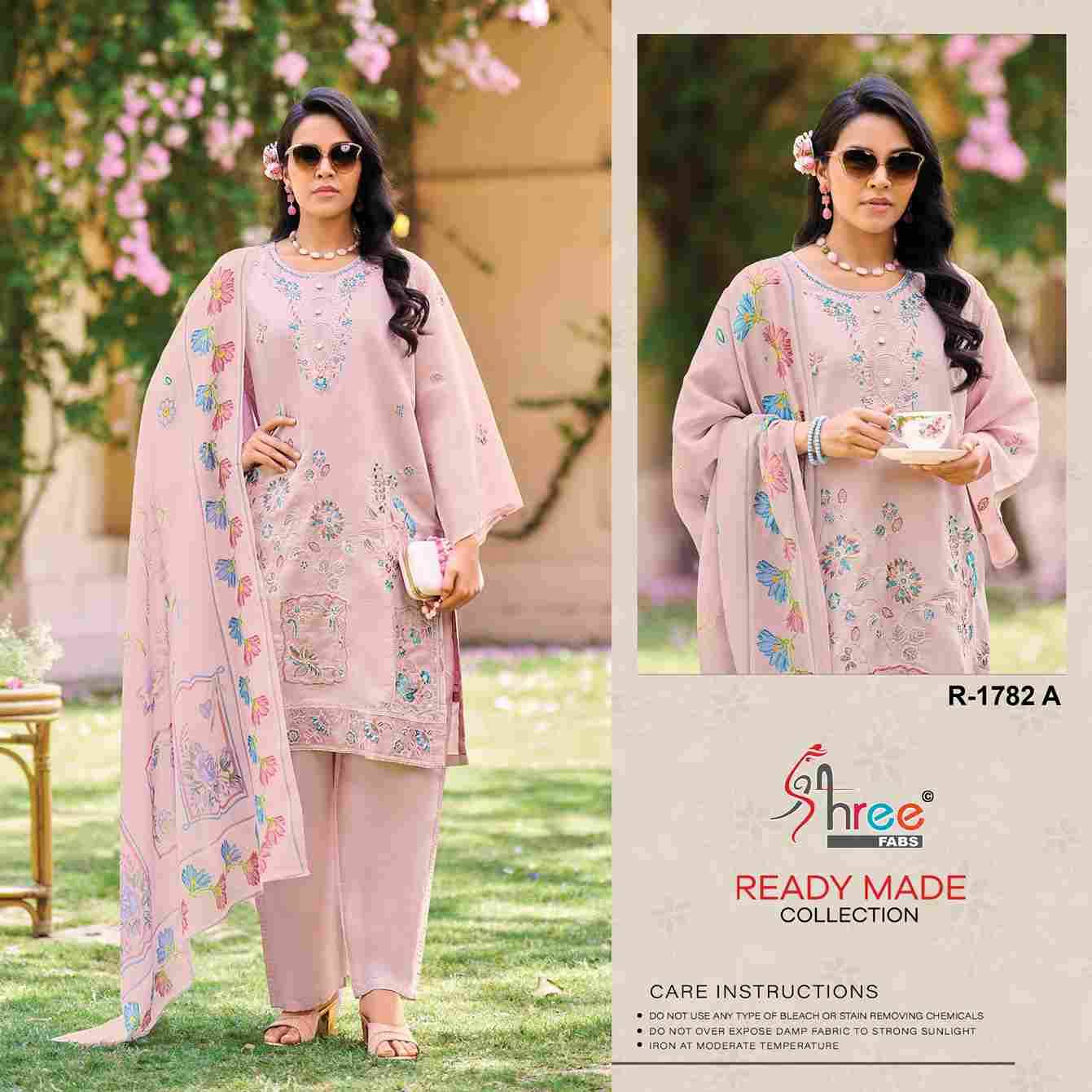 Shree Fabs Hit Design R-1782 Colours By Shree Fabs R-1782-A To R-1782-D Series Beautiful Pakistani Suits Stylish Fancy Colorful Party Wear & Occasional Wear Cambric Cotton Lawn Embroidered Dresses At Wholesale Price