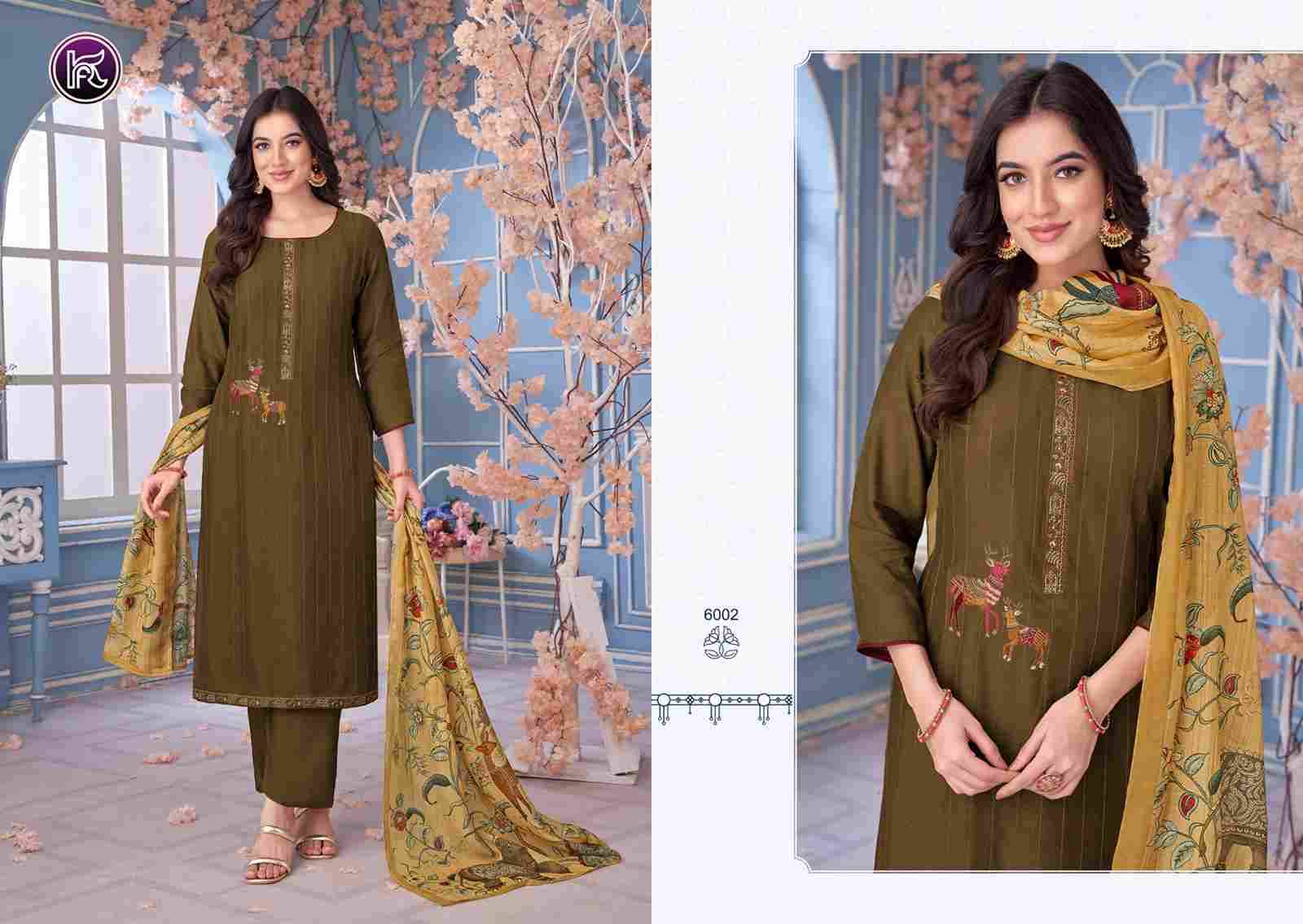 Abeera By Kala Fashion 6001 To 6004 Series Festive Suits Beautiful Fancy Colorful Stylish Party Wear & Occasional Wear Pure Muslin Dresses At Wholesale Price