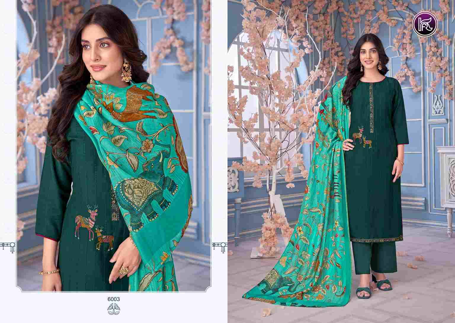 Abeera By Kala Fashion 6001 To 6004 Series Festive Suits Beautiful Fancy Colorful Stylish Party Wear & Occasional Wear Pure Muslin Dresses At Wholesale Price