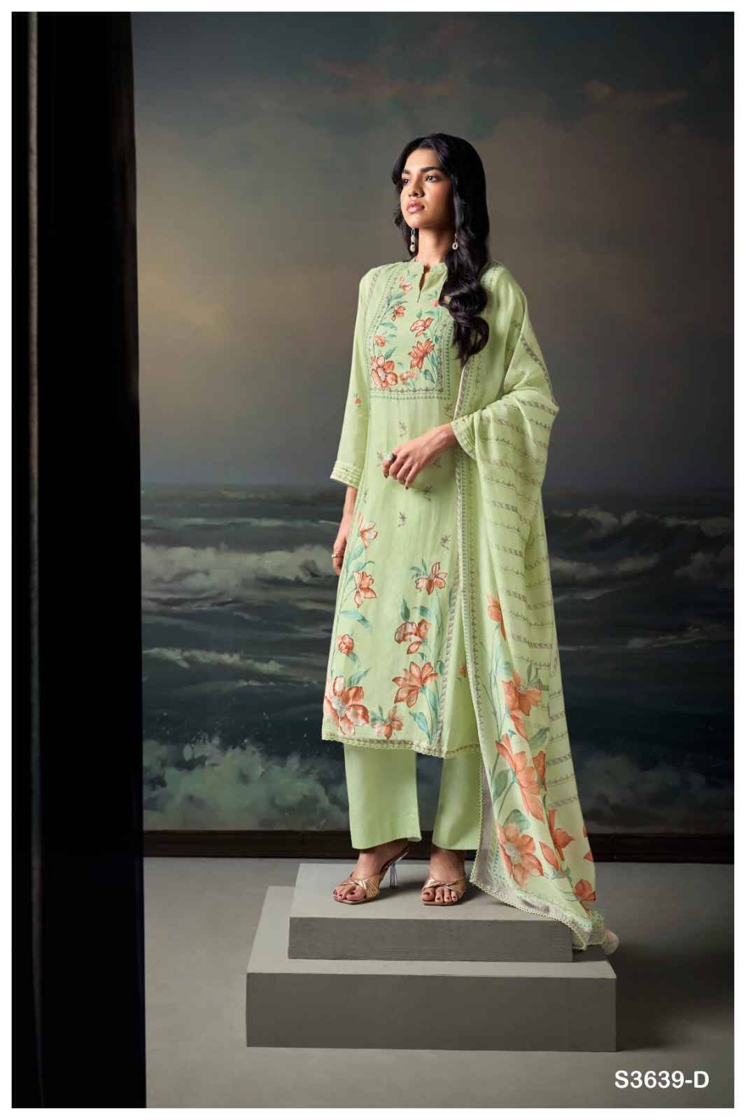 Kaisha-3639 By Ganga Fashion 3639-A To 3639-D Series Beautiful Festive Suits Colorful Stylish Fancy Casual Wear & Ethnic Wear Pure Bemberg Silk Dresses At Wholesale Price
