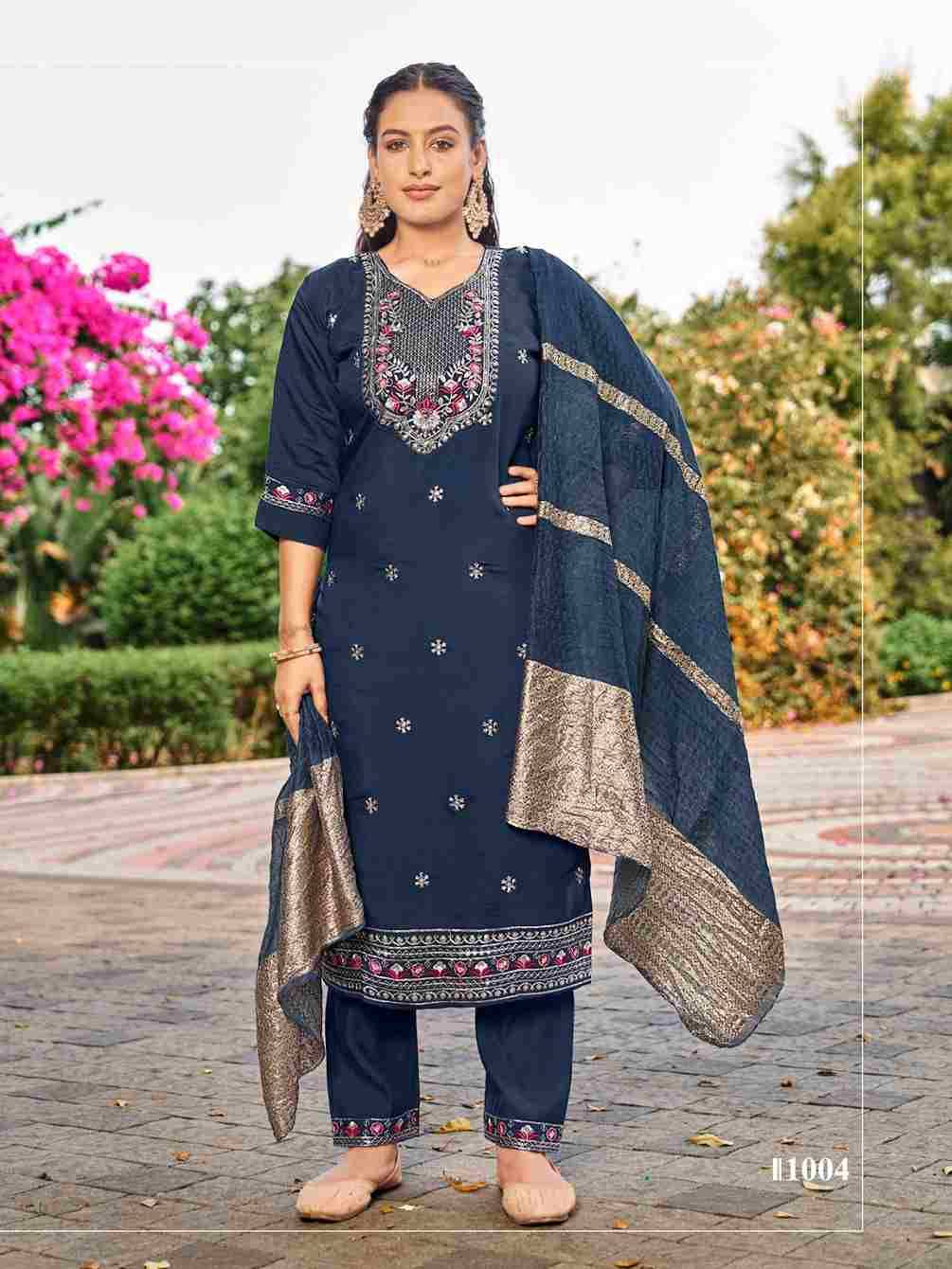 Sofia Vol-1 By Sankheswer 1001 To 1008 Series Beautiful Festive Suits Colorful Stylish Fancy Casual Wear & Ethnic Wear Roman Silk Dresses At Wholesale Price