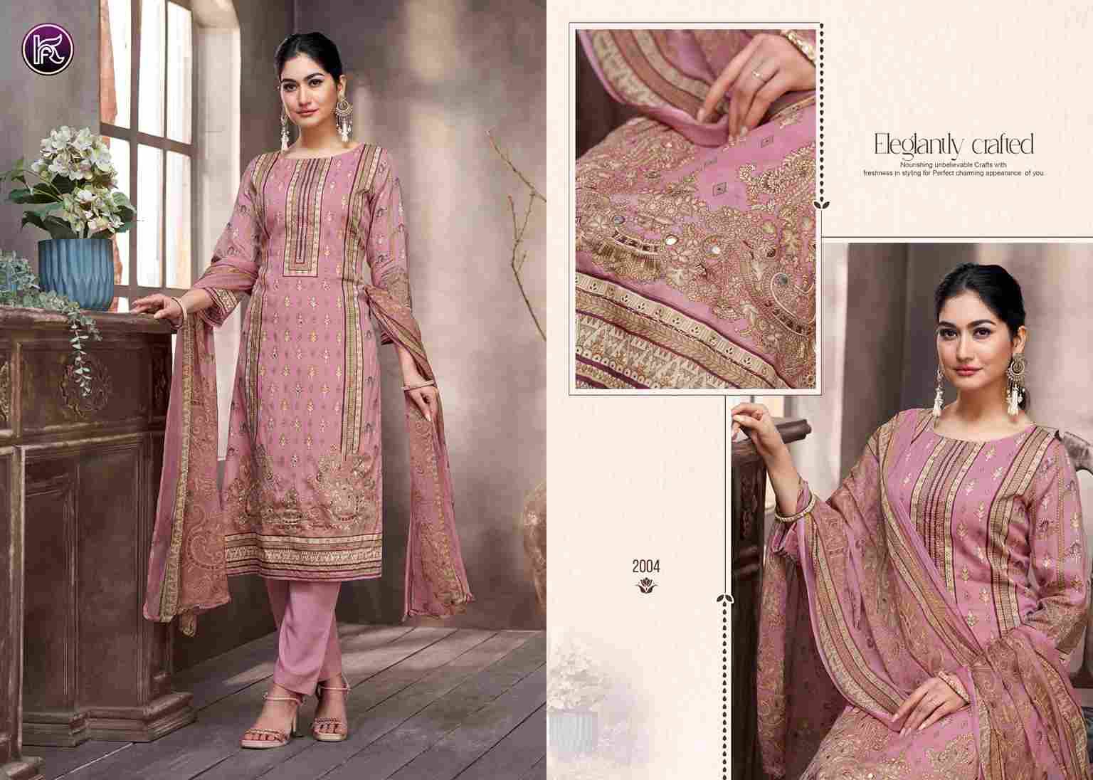 Ruhi Vol-2 By Kala Fashion 2001 To 2004 Series Festive Suits Beautiful Fancy Colorful Stylish Party Wear & Occasional Wear Pure Jam Dresses At Wholesale Price