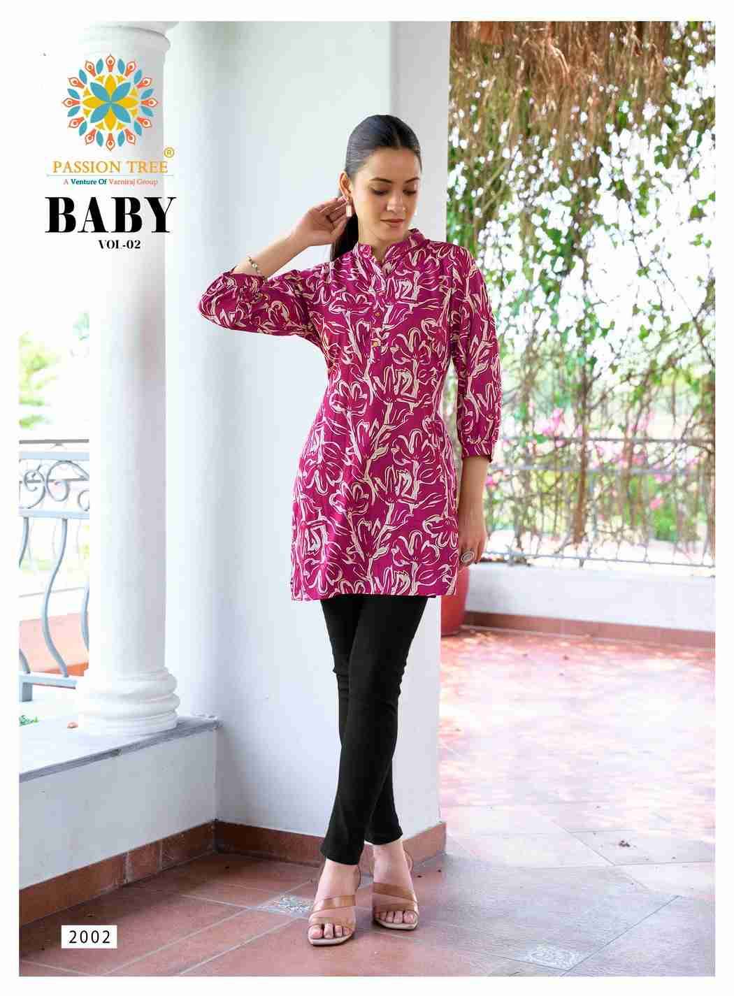 Baby Vol-2 By Passion Tree 2001 To 2012 Series Beautiful Stylish Fancy Colorful Casual Wear & Ethnic Wear Heavy Rayon Slub Tops At Wholesale Price