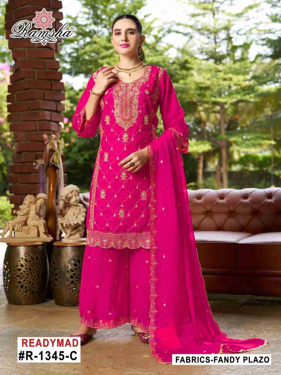 Ramsha 1345 Colours By Ramsha 1345-A To 1345-D Series Designer Pakistani Suits Beautiful Fancy Colorful Stylish Party Wear & Occasional Wear Fandy Embroidered Dresses At Wholesale Price