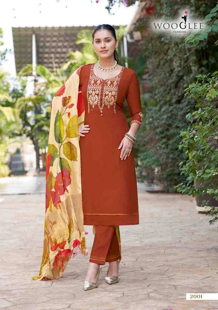 Abhilasa By Wooglee 2001 To 2005 Series Beautiful Festive Suits Colorful Stylish Fancy Casual Wear & Ethnic Wear Viscose Weaving Dresses At Wholesale Price